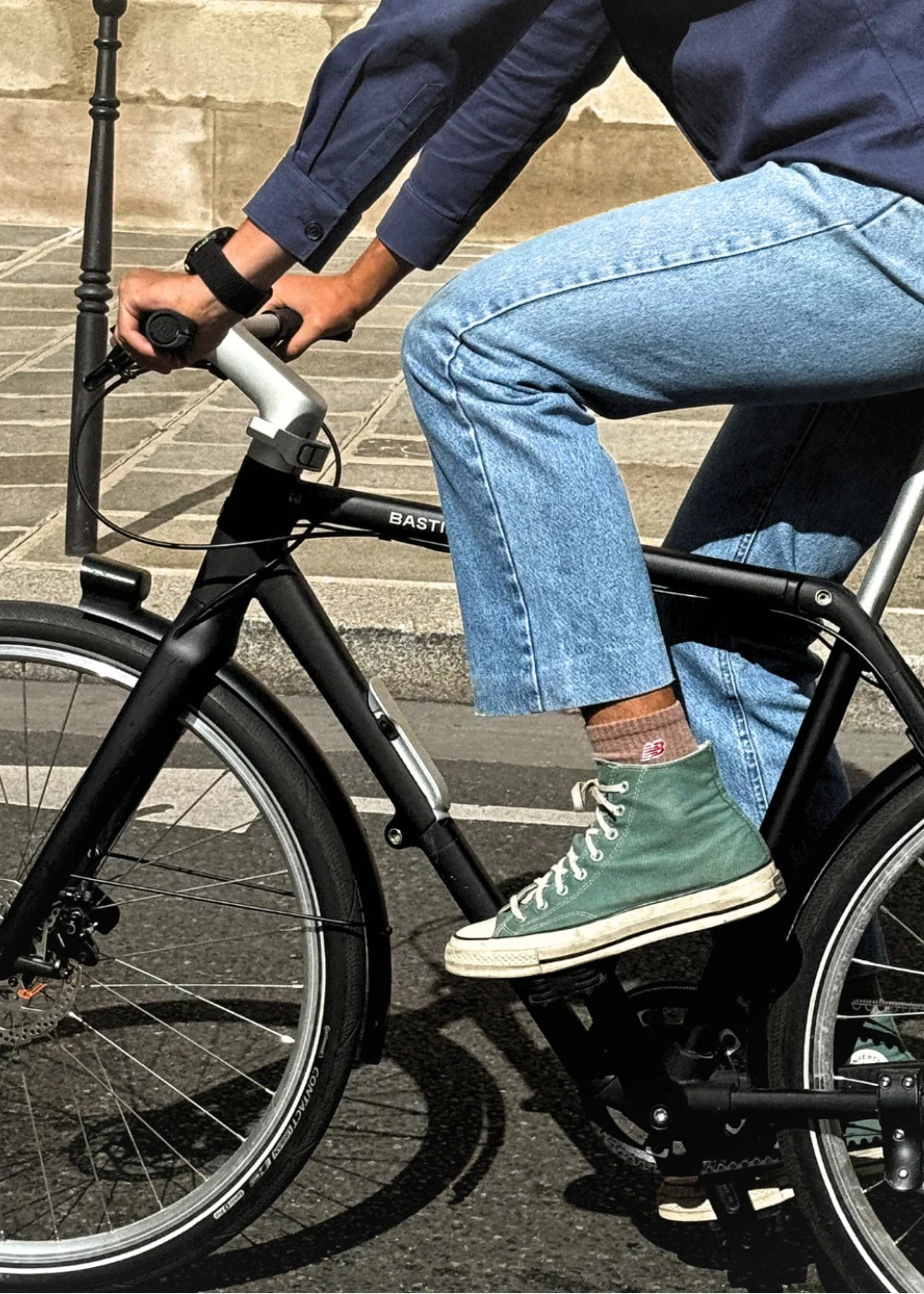 Gros plan sur le vélo Bastille