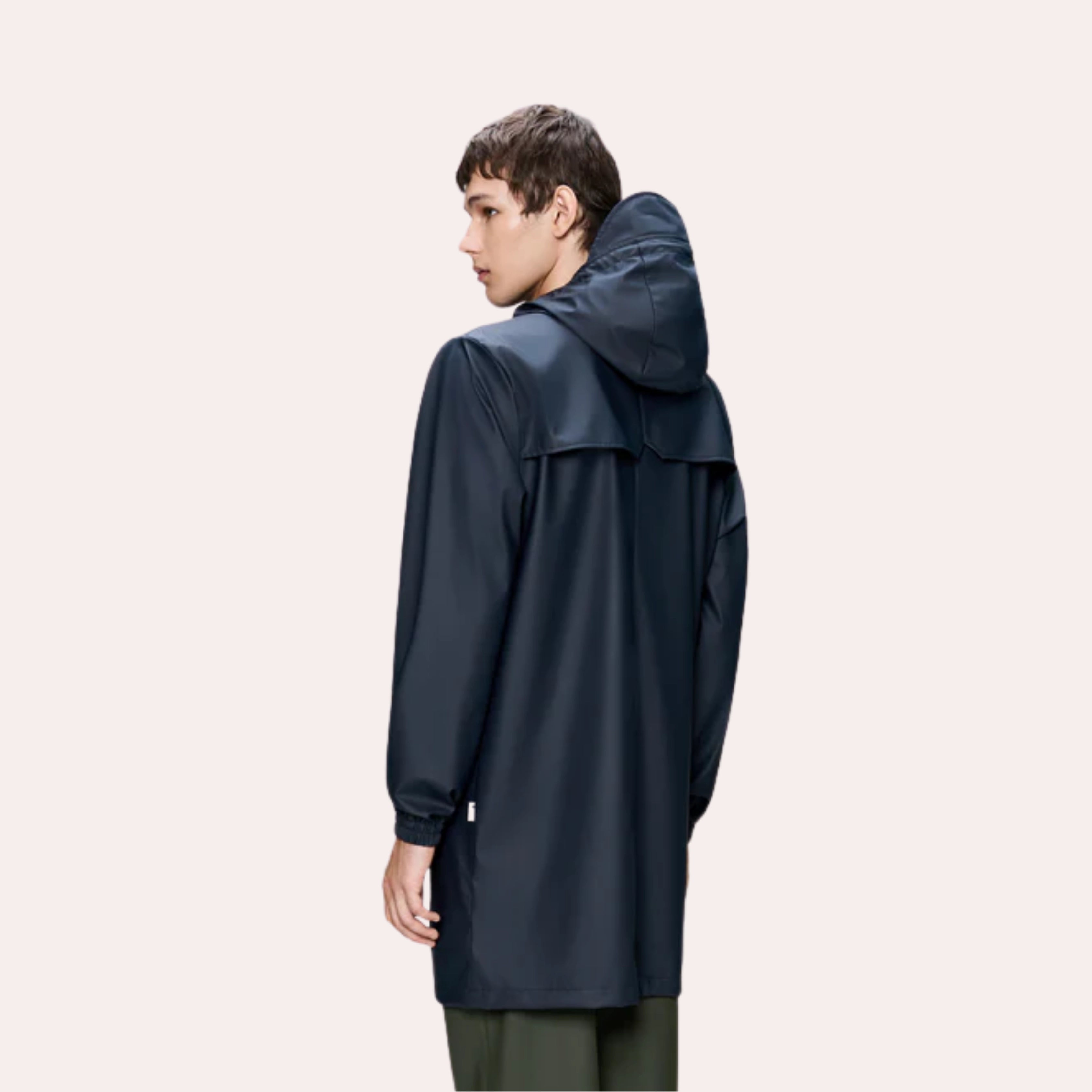 Imperméable long navy